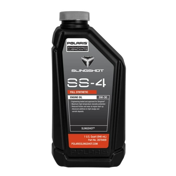 Polaris New OEM Full Synthetic SS4 Slingshot Oil, 5W30 1qt./32oz
