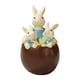 thumbnail image 1 of Figura de conejo de Pascua, estatua de resina, linda decoración de animal para escritorio madre hijo conejo, 1 of 7