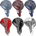 thumbnail image 2 of 6 st Kvinnors Bomulls Kemoterapihatt Turban Mössa, Förbundna Huvuddukar Huvudbonader Scarves Mössor Stretch Sovturbanhatt {DB}, 2 of 4