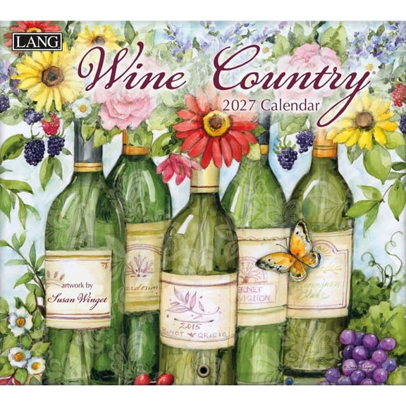 Lang Brands, Wine Country 2027 Wall Calendar by Susan Winget