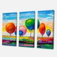 thumbnail image 3 of Designart Colourful Ornamental Trees VI Canvas Wall Art, 3 of 4
