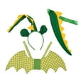 thumbnail image 3 of Juego de 3 Piezas Disfraz Dinosaurio Salvador Diadema Amarillo, 3 of 10