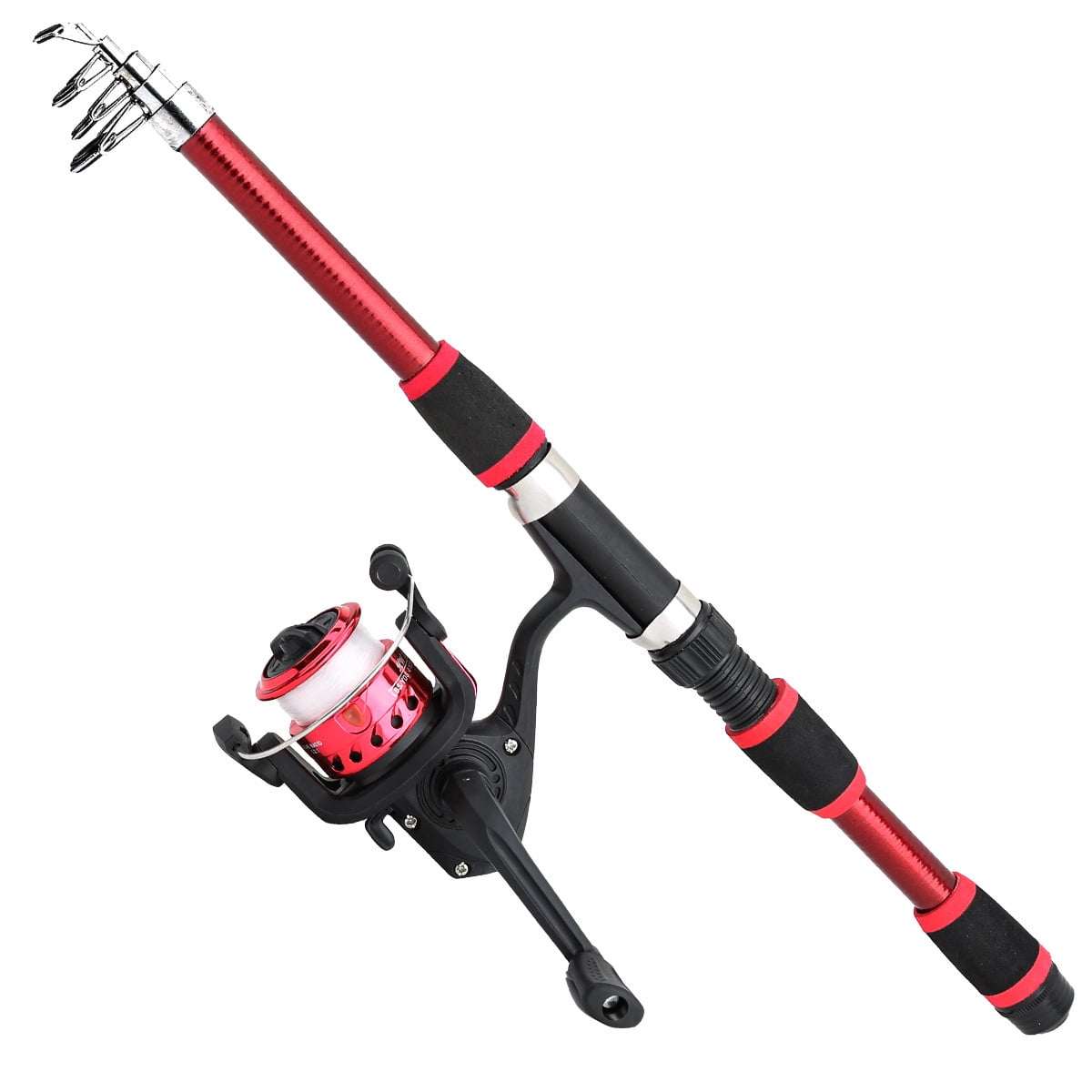 dawave fishing pole Daiwa D-Wave Fiberglass Spinning Fishing Rod & 4500 Reel Combo, 7ft 2-Piece
