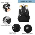 thumbnail image 4 of FORMRS School Backpack 17" Student Travel Bag with Laptop Compartment, Black Cat Rainbow, 4 of 7