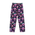 thumbnail image 3 of Vsdgher cartoon Skull rainbow space Print Mens Pajama Pants Sleep & Lounge Pants, PJ Bottoms With elastic waistb and Pockets, 3 of 5
