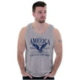 thumbnail image 4 of USA Land of the Free Patriotic Eagle Plus Size Graphic Tank Top Brisco Brands 3X, 4 of 6