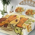 thumbnail image 5 of Ambesonne Western Fitted & Top Sheet Set with Shams, Old Wild Cowboys, Yellow Orange, 5 of 8