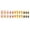B, variant on French Tip Press-On Nails, Almond,Multicolour, Medium Length, 24 Count,A