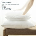 thumbnail image 7 of Phantoscope 26x26 Pillow Insert for Couch, 100% Natural Cotton Square Decorative Throw Pillow Stuffers - Ultra Soft for Bed, Sofa, Chair (2 Pack), 7 of 7