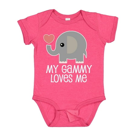 

Inktastic My Gammy Loves Me Grandchild Gift Baby Boy or Baby Girl Bodysuit