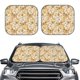 thumbnail image 2 of Balery Retro 70s 60s Flower Parasol para parabrisas de coche de 2 piezas | Parasol plegable para parabrisas delantero de coche para la mayoría de sedanes-Medium, 2 of 6