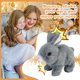 thumbnail image 5 of Pet Interactiva Electronic Electric Little Rabbit Simulation Ped Con Corteza Y Agitar Las Orejas (D) White, 5 of 9