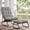 Green, variant on Omniberg Outdoor Lounge Chair with Ottoman, Oversized Papasan Chair with Puffy Cushion and Foot Rest, Comfort Patio Lounger for Yard Deck Garden and Indoor Use, Pink