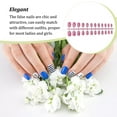 thumbnail image 4 of VONKY Nail Art Delicate Removable Artificial Tips Extension Fingernails Fashion Wraps Manicure Tools Decoration for Girls Type 12, 4 of 5