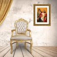 thumbnail image 3 of Flemish School 19x24 Gold Ornate Framed and Double Matted Museum Art Print Titled - The Holy Trinity (17th Century), 3 of 4