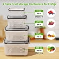 thumbnail image 3 of Contenedores de almacenamiento de frutas Winproper para refrigerador con colador extraíble, 3 of 7