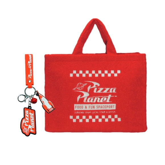 Bolsa De Viaje Sherpa y llavero Ful Toy Story Pizza Planet Rojo FCAB0003