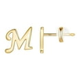 thumbnail image 2 of Fiudx Pendientes de Oro con 26 Letras Del Alfabeto y Acabado Chapado En Oro para Mujer, 2 of 3