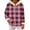 A-Pink, variant on successthop Hoodie for Women Pullover with Pockets Long Sleeve Drawstring Top Plus Size Fleece Neck Checkered Streetwear