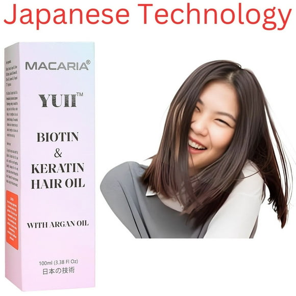 YUII Keratin Hair Oil for Fall Control & Growth, Strengthen Frizzy & Dry Hair | hair oil | hair oil for black hair | for dry hair |oil for long hair growth | hair oil for long straight hair