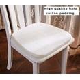 thumbnail image 5 of Nvzi Cojines para silla de cocina de estilo europeo, cojín de asiento con diseño floral y lazo, lavable, para interior, comedor, sala de estar, cocina, oficina (juego de 2, gris), 5 of 5