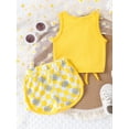 thumbnail image 4 of Bagilaanoe 2pcs Toddler Baby Girl Shorts Set Sleeveless Tank Tops + Shorts 6M 12M 18M 24M 3T Kids Casual Summer Clothes, 4 of 7