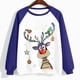thumbnail image 4 of Pntutb Mujer Cuello Redondo Moda Casual Manga Larga Estampado Navideño Sudadera tops Blusa Pntutb Pntutb-1507, 4 of 4