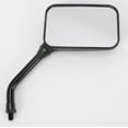 thumbnail image 4 of Emgo Universal Rectangular Side View Mirror, Right Side, Long Stem, Matte Black, 10mm Thread, 130mm x 85mm (20-78227), 4 of 5