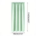 thumbnail image 2 of Brixlen Rod Pocket Curtain Panel, Thermal Insulated Light Blocking Window Drape, Energy Saving Privacy Window Curtain for Bedroom Kitchen Apartment, 2 of 3