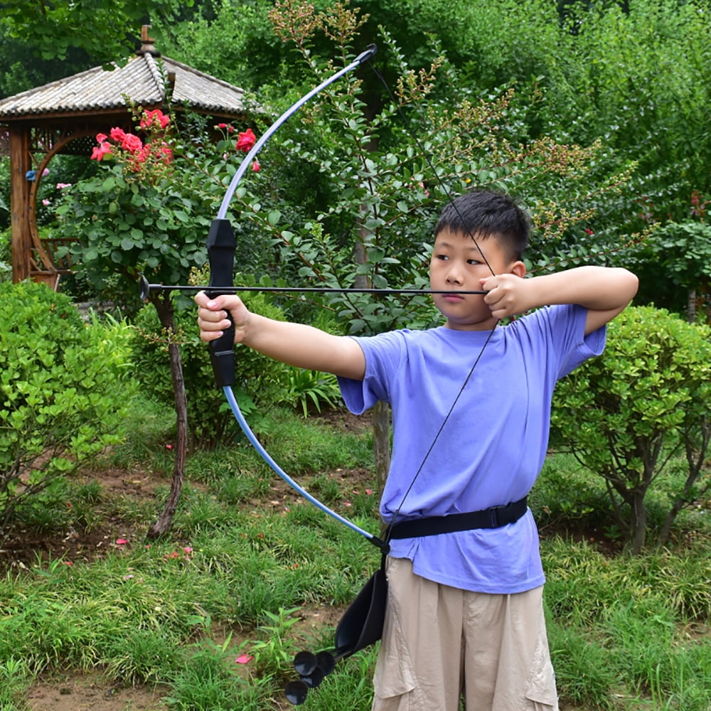 Runzkzy Youth's Direct Pull Training Bow and Arrow Outdoor Archery Competition Equipment Competitive Sports Bow and Arrow