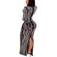 thumbnail image 2 of Vestido CUTUBLY Birthday de manga larga con malla de strass negro, 2 of 6