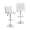 White, variant on Furnibear Modern Bat Stools Set of 2 with Back and Heavy, Black
