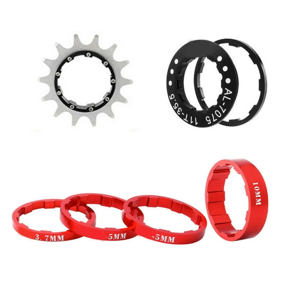 Acahhotxx Cog Sprocket, Bicycles Cassettes Freewheels Mountain Bike Freewheels High Strength Single Speed Flywheel Easily to Install
