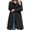 Black, variant on Womens Jacket Fall Coats Solid Color Long-Sleeved Lapel Long Lamb Velvet Thick Warm Winter Outerwear Long Coat Orange-XXXL