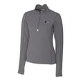 thumbnail image 2 of Women's Cutter & Buck  Gray UTSA Roadrunners DryTec Traverse Stretch Quarter-Zip Pullover Top, 2 of 3