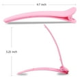 thumbnail image 2 of Hair Clips for Styling Sectioning Hair Clips Clamps Claws Pro Salon Hair Clips for Cutting, Styling, Sectioning, Coloring Hair styling Clips Butterfly Clips Hair Accessories for Women (Pink), 2 of 5