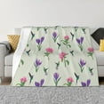 thumbnail image 3 of Throw Blanket for Couch, Hummingbird No.9090 Super Soft Fuzzy Comfy Warm Throw Blanket, Cuteness Lightweight Cozy Plush Flannel Blanket & Throws for Sofa and Bed All Season, 3 of 5