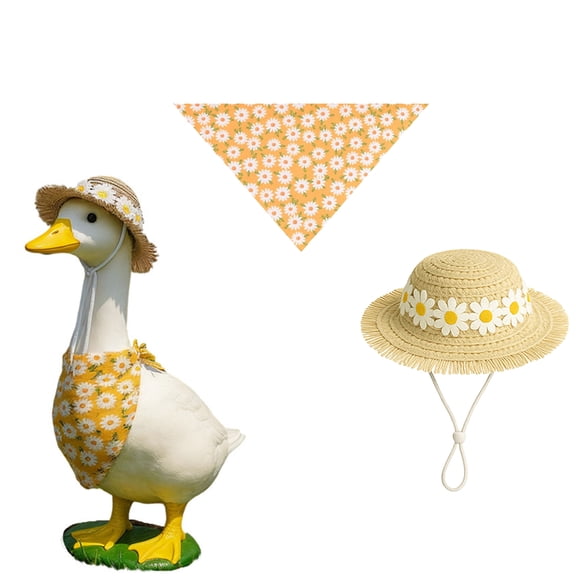 Porch Goose Outfits Farmhouse Style Goose Outfits Adorable Goose Outfits for Outdoor Decorations Country Goose Outfit for Front Porch Display Dress Up Goose Clothes 1 Set