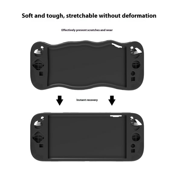 KIPLINK Anti-Slip Silicone Protective Case for Nintendo Switch 2 Console - Shockproof Cover with Foldable Kickstand