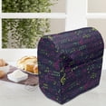 thumbnail image 4 of Music Lounger Chair Bag, Rhythmic Treble Chef and Musical Notes on Lead Sheet Crotchet Art Senses, High Capacity Storage with Handle Container, Lounger Size, Quartz and Multicolor, by Ambesonne, 4 of 5