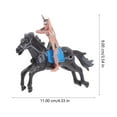 thumbnail image 2 of 8Pcs Indians Plastic Figures Playset Horse Riding Figure Toy West Cowboy Model Adorns Assorted Style, 2 of 6