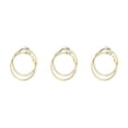 thumbnail image 4 of Pendientes de aro grande Sonducket para niña sin orificio para la oreja aleación portátil acero dorado, 4 of 6