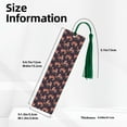 thumbnail image 3 of Kdxio Leopard Print Print Metal Tassel Bookmarks,Perfect Gift for Art Lovers and Bookworms Metal Bookmarks for Women, 3 of 8
