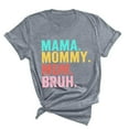 thumbnail image 5 of Herrnalise Mama Shirt for Women Mama Mommy Mom Bruh Mother's Day T Shirts Funny Short Sleeve Casual Tops Tees Pink, 5 of 6