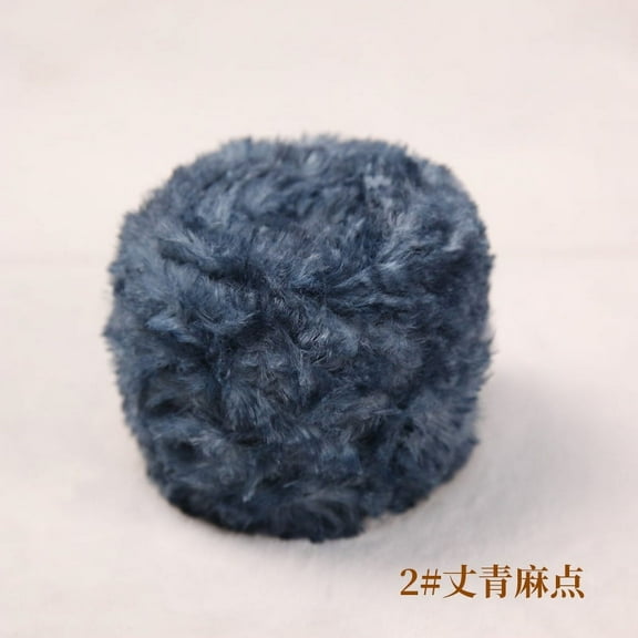 XmhyTop Chunky Chenille Yarn for Crocheting, Bulky Fluffy Thick Knitting Chenille Yarn, Super Chunky Chenille Yarn for Hand Knitted Blankets, Soft Plush Yarn， 100g ,Navy Blue