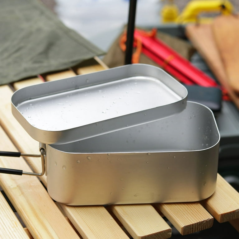 Aluminum Mess Tin Camping Bento Box Military Camping