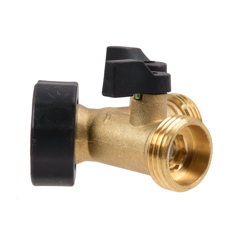 Expert Gardener Brass 2-Way Y Hose Shut-Off Connector photo 5
