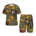thumbnail image 1 of Balery Humming Bird Conjunto de Pijama Infantil de Manga Corta con Estampado – Ropa de Dormir de Algodón Suave-4X-Large, 1 of 6