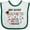 White and Green, variant on Inktastic My Aunt Graduated and I'm Super Proud Boys or Girls Baby Bib