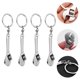 thumbnail image 4 of 4 unids Pequeña llave clave llaveros Cadenas de llave duraderas Hogar Anillos de llave creativa, 4 of 6